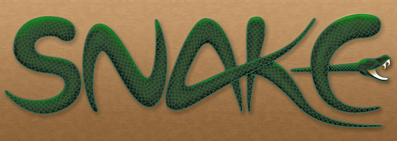 Illustrated Text of "Snake"